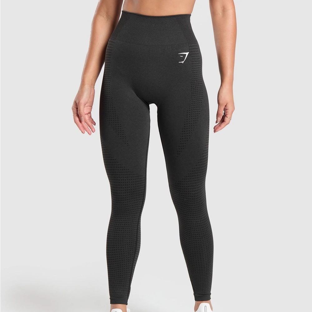 GYMSHARK Black Vital Seamless Leggings